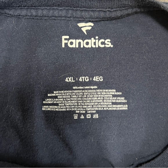 Fanatics mens navy Oregon Ducks American flag letter T-shirt Size 4XL NCAA EUC - Picture 4 of 4